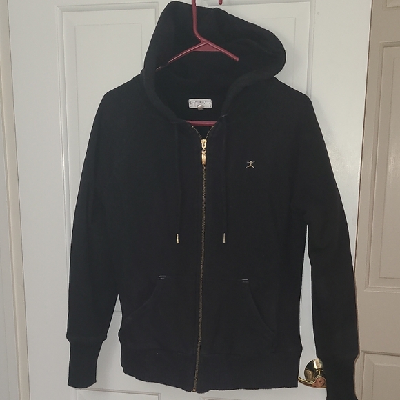 Danskin Black Hoodie with Gold Accents - Picture 1 of 7